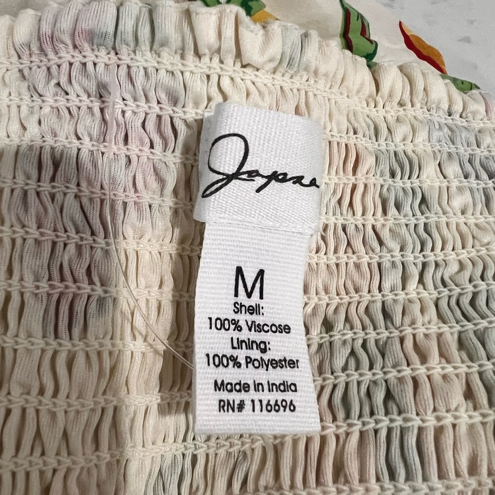 Japna Cream Sundress with Fruit & Floral Print - Picture 11 of 11